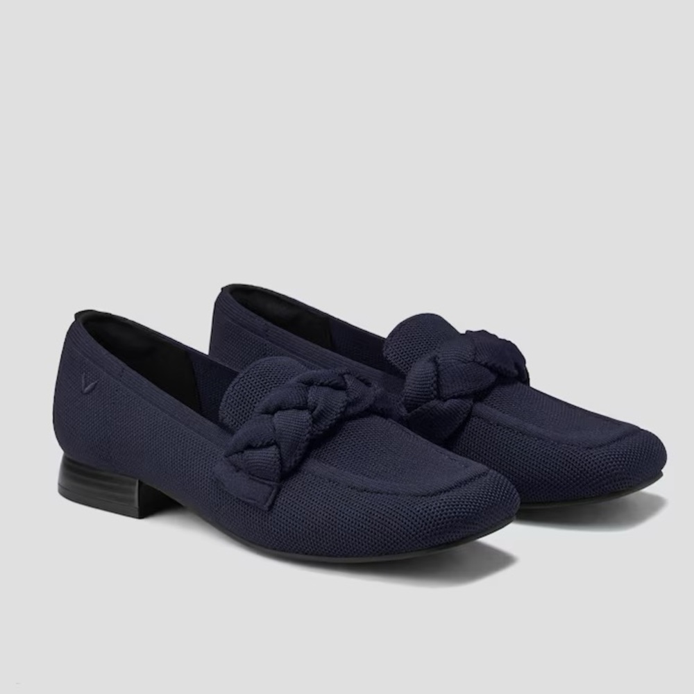 Vivaia Caitlin 2.0 Square Toe Knot Braided Retro Loafers Repete 39.5 Sold Out